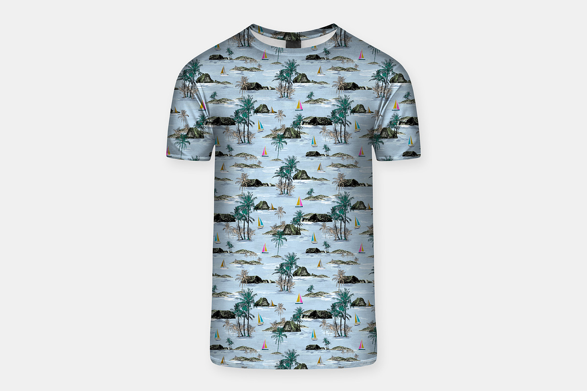 Island Pattern & Seamless Print, a Pattern Graphic by Talip Memis (Photo 6 of 6)