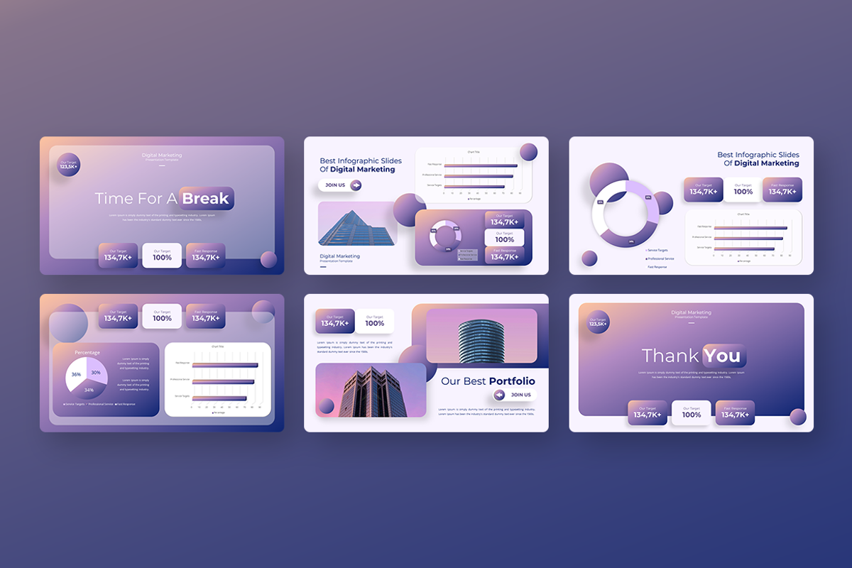 Digital Marketing - PowerPoint, a Presentation Template by Iqsiart Studio (Photo 3 of 3)