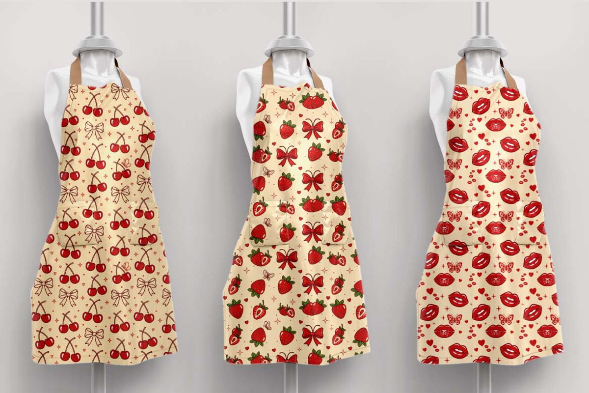 Retro Fruit Pinup Seamless Patterns, a Pattern Graphic by one-touch (Photo 5 of 17)