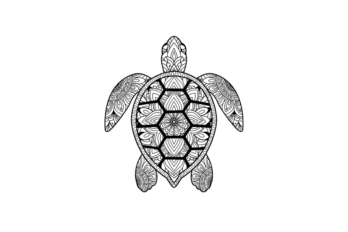 Mandala Sea Turtle SVG Bundle, an Illustration by yasushie (Photo 30 of 31)