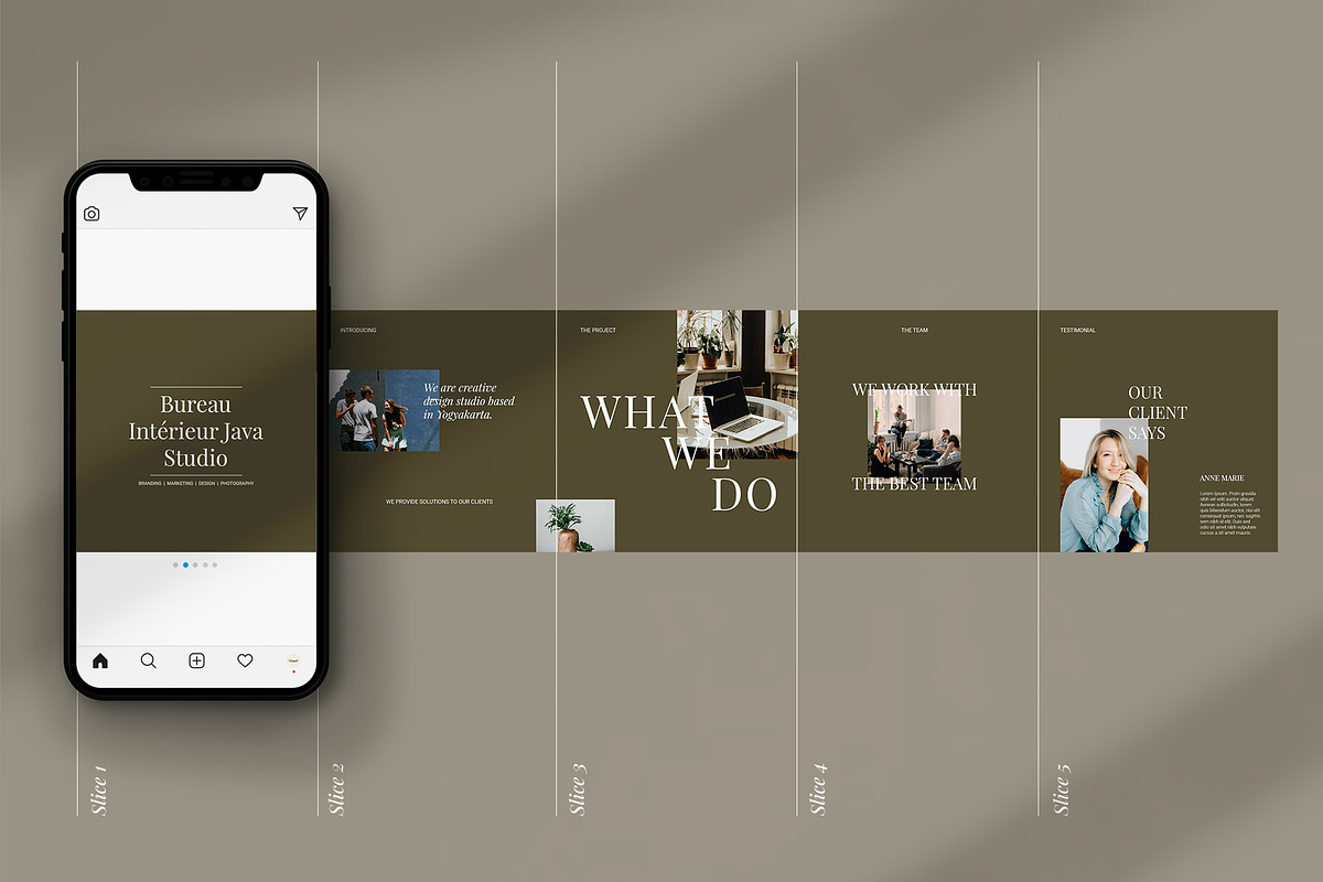 Bureau - Carousel Post Template, a Social Media Template by Visuel Colonie® (Photo 9 of 11)