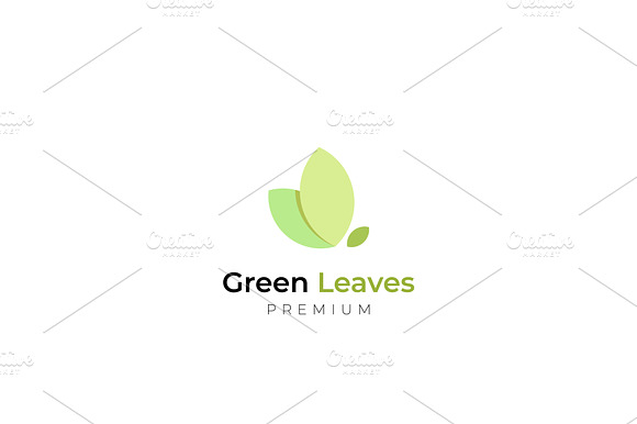 Elegant Green Leaf Logo Design preview 2