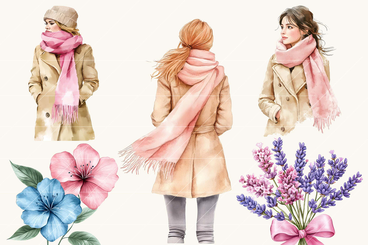 Watercolor Paris Clipart Bundle, an Object Illustration by SparkyDesignsUS (Photo 4 of 9)