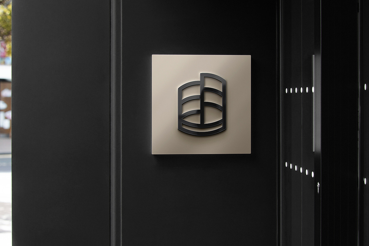 Logo Mockup 3D Bank Metal Sign, an Advertising Mockup by Asylab (Photo 4 of 5)