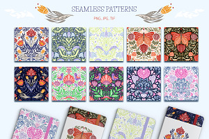 Folk Art Patterns Set