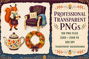 Little Autumn Society 100 PNG, an Object Graphic by KamimiArt (Thumbnail 6 of 6)