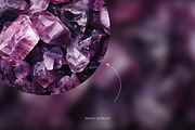 Lepidolite gemstone wallpaper pack, a Wallpaper Graphic by existacial (Thumbnail 3 of 4)