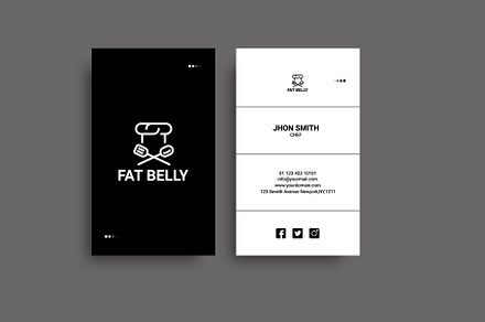 Food Business Card, a Business Card Template by Smashing_Studio