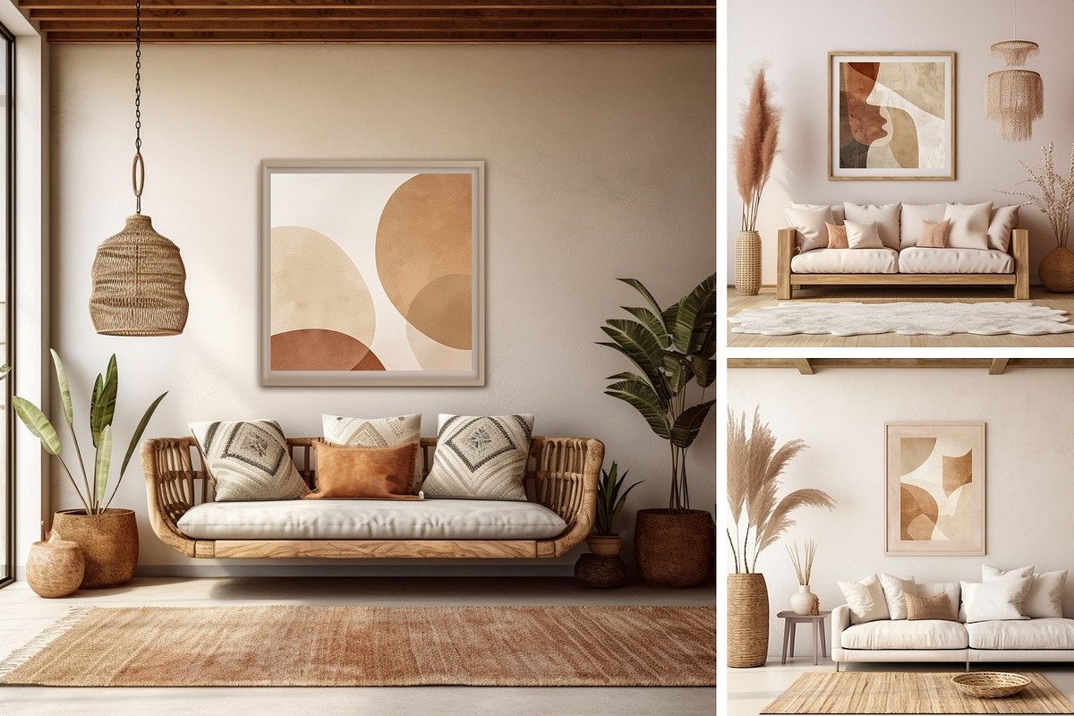Abstract Boho Wall Art & Cliparts, a Poster Template by ARTOZEN DIGITAL (Photo 13 of 17)