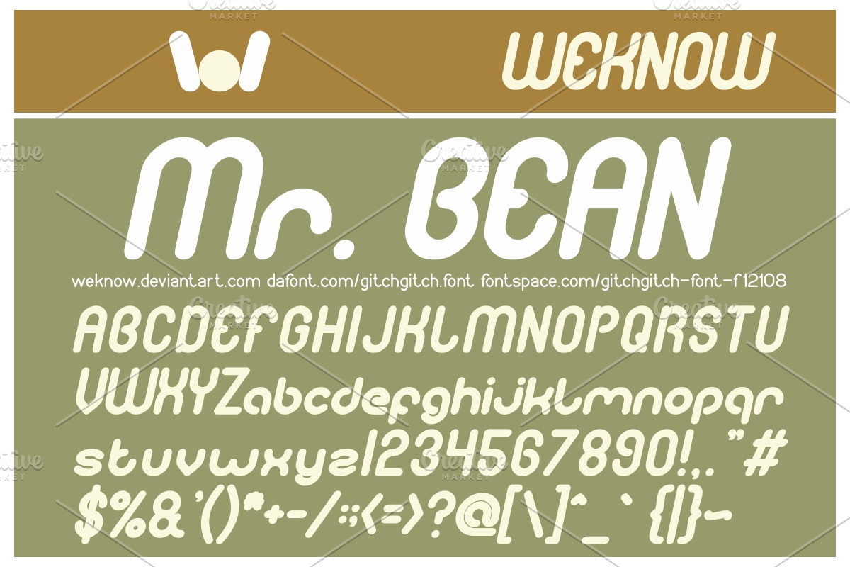 gitch gitch font preview 3