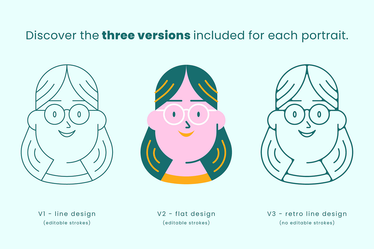 People Avatars, a Person Illustration by Léo Alexandre (Photo 3 of 5)