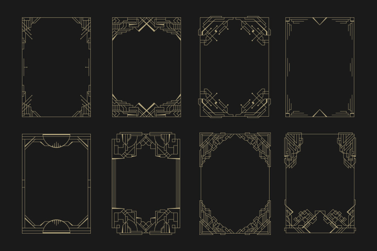 16 Art Deco Borders preview 3