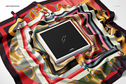 Twill silk Scarf Mockup Set, a Packaging Mockup by creatsy5 (Thumbnail 5 of 16)