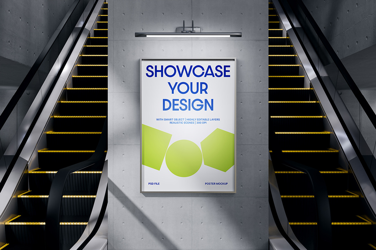 Subway Poster Mockup, a Product Mockup by Rahardi Creative (Photo 2 of 4)