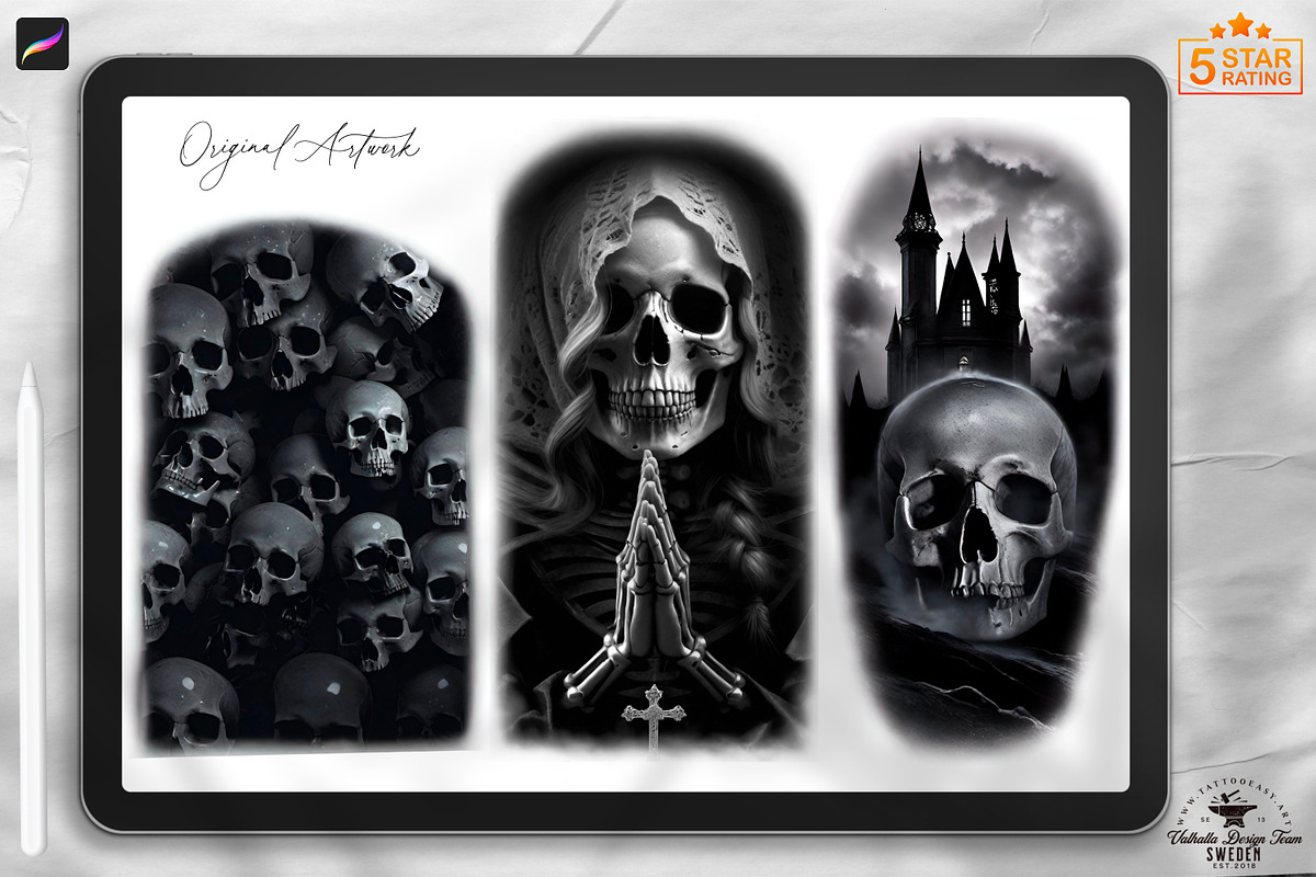 Procreate / Cryptic Canvas, a Brush Add-On by Studio.Valhalla (Photo 2 of 9)