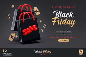 Black Friday Commercial Flyer, a Marketing Template by TandemStock