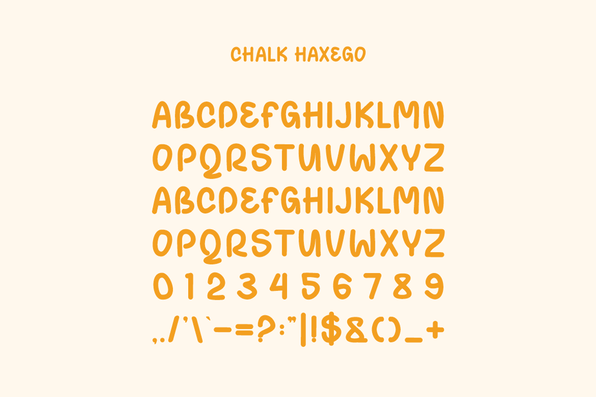 Chalk Haxego - Kids Font, a Sans Serif Font by Iqsiart Studio (Photo 5 of 6)