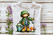 Whimsical Fisherman PNG Clipart, an Illustration by OK Design (Thumbnail 4 of 6)