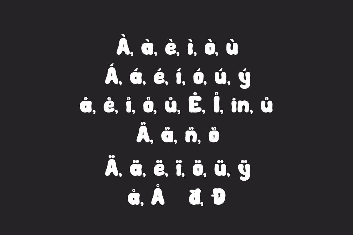 Hokey Mefun - Groovy Font, a Sans Serif Font by QR Design Studio (Photo 7 of 12)