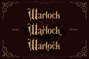 The Warlock Victorian Display Font