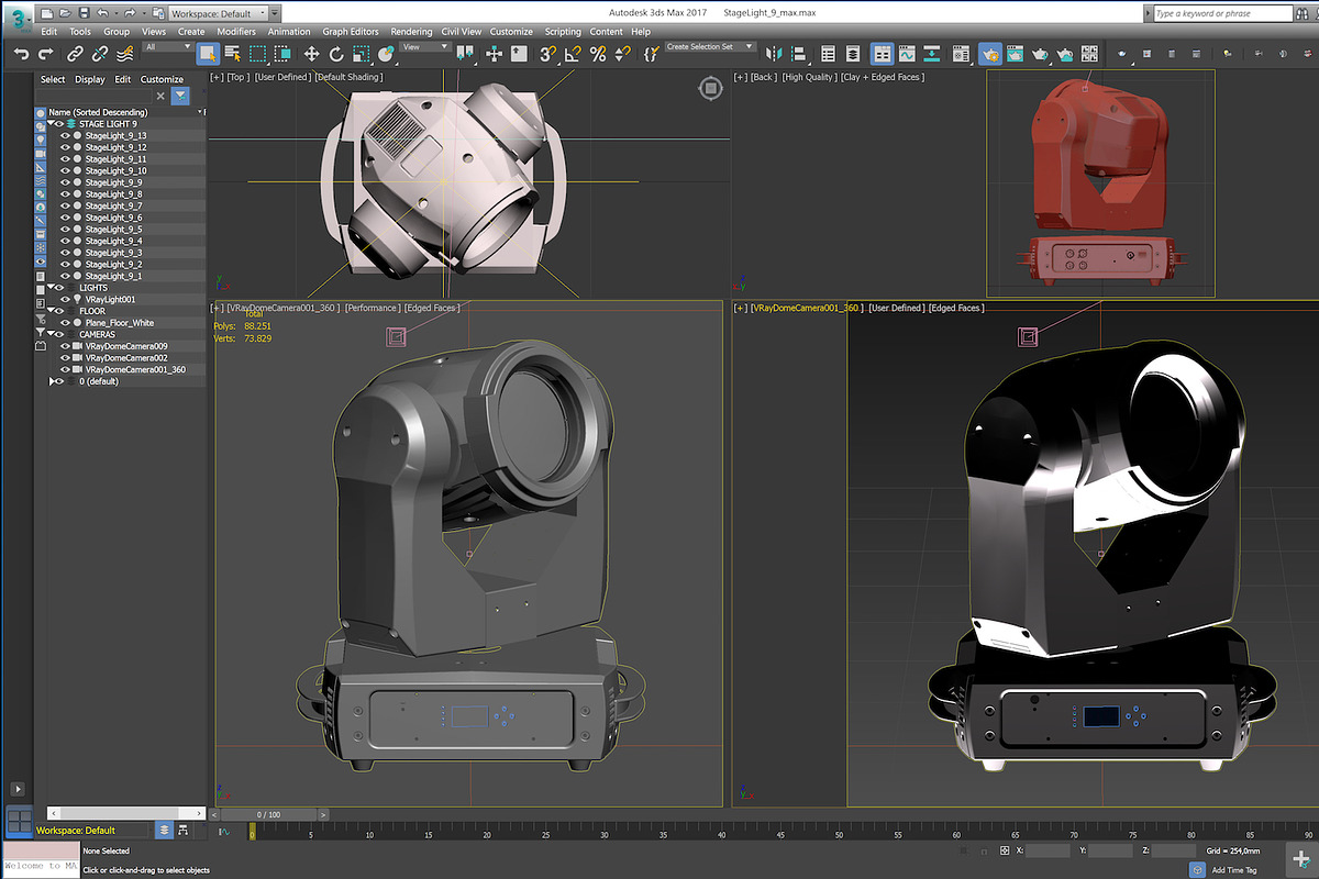 Stage Lighting Collection-4 PCS, an Object 3D Model by akerStudio (Photo 15 of 92)