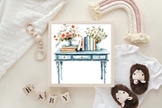 Whimsical Teacher Themed Clipart, an Illustration by CraftArtStudio (Thumbnail 6 of 6)