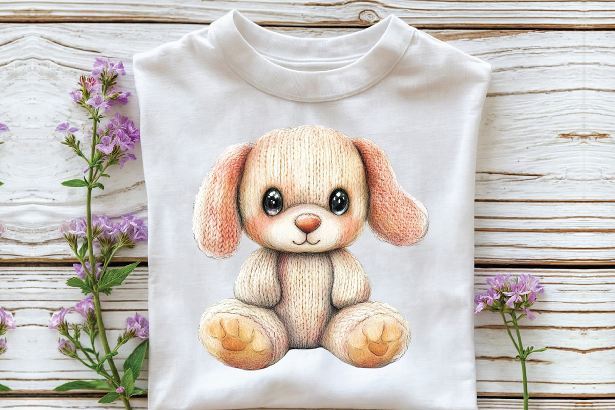 Knitted Plush Baby Animals Clipart, an Illustration by CraftArtStudio (Photo 5 of 6)