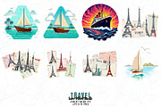 20 Groovy Travel T-shirt Bundle, an Illustration by Sofia's Fashion (Thumbnail 3 of 3)