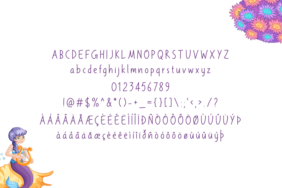 Mermaid Typeface, a Script Font by Seemly Fonts (Photo 4 of 4)
