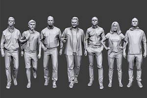 Lowpoly People Casual Pack Volume 8