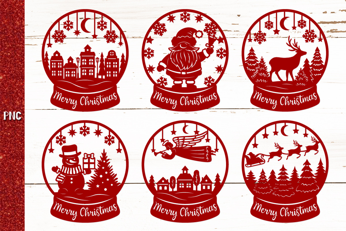 Christmas Snow Globe Bundle, a Graphic by Digital_Craftyfox (Photo 3 of 15)