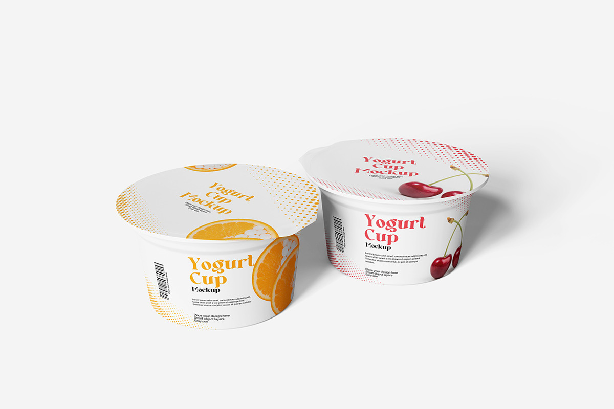 Yogurt Cup Mockup, a Cups & Container Mockup by bimockup (Photo 3 of 6)