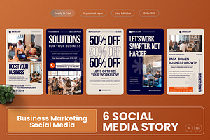 Business Marketing Instagram Story, a Social Media Template by MMPixelCraft