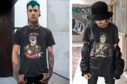 Punks old school tattoo, a Background Graphic by intueri (Thumbnail 3 of 7)