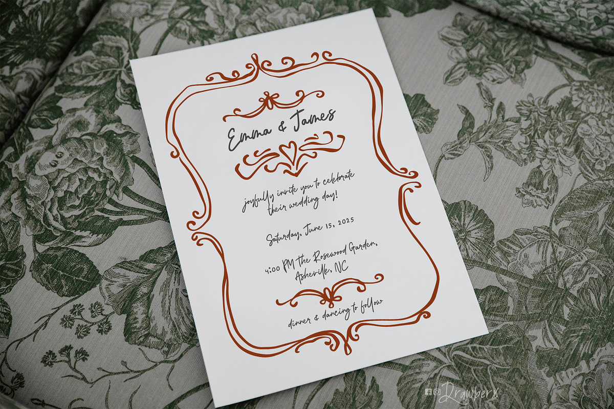 Whimsical Hand Drawn Frames art 009, a Graphic by Drawberx (Photo 3 of 13)