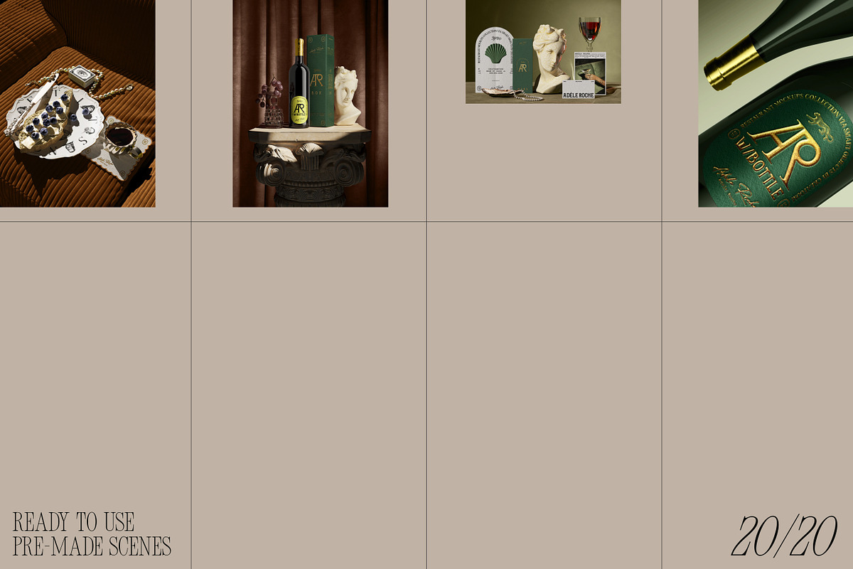 Restaurant branding mockups (20 PSD), a Packaging Mockup by Creatoom (Photo 6 of 9)