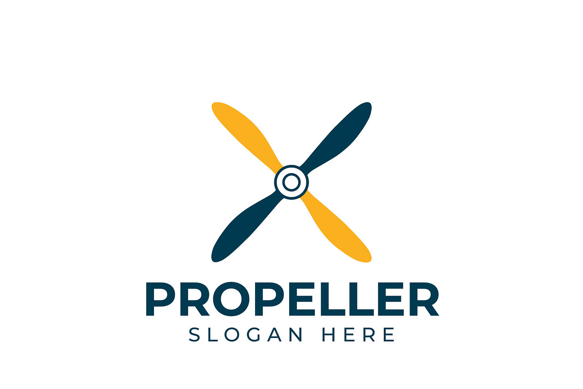 Airplane Propeller Logo, a Branding & Logo Template by HueNestify (Photo 1 of 3)