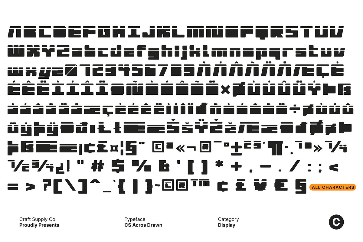 CS Acros Drawn, a Sans Serif Font by Craft Supply Co. (Photo 8 of 8)