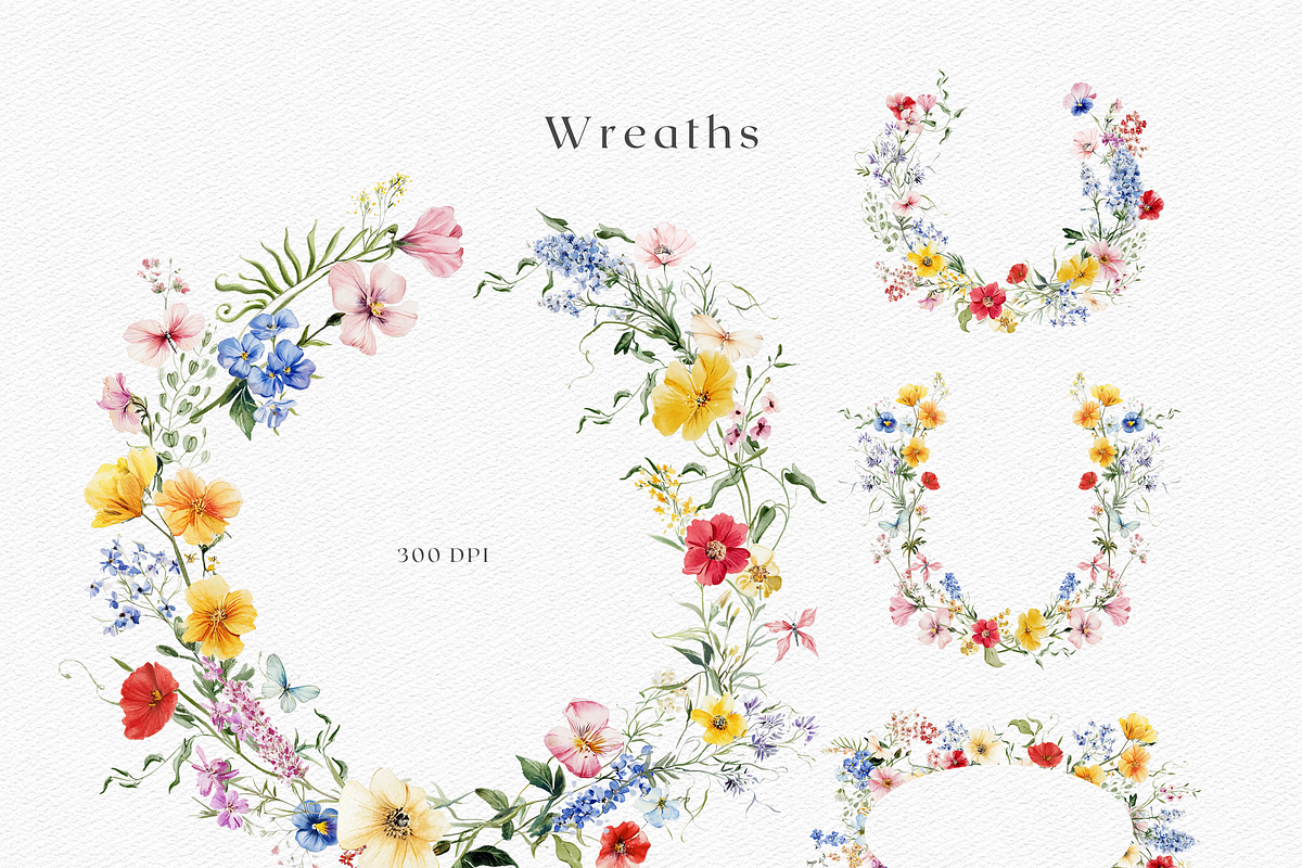 Whimsical Wildflowers - Watercolor, a Decorative Illustration by ThaismotaCreativeCo (Photo 6 of 9)