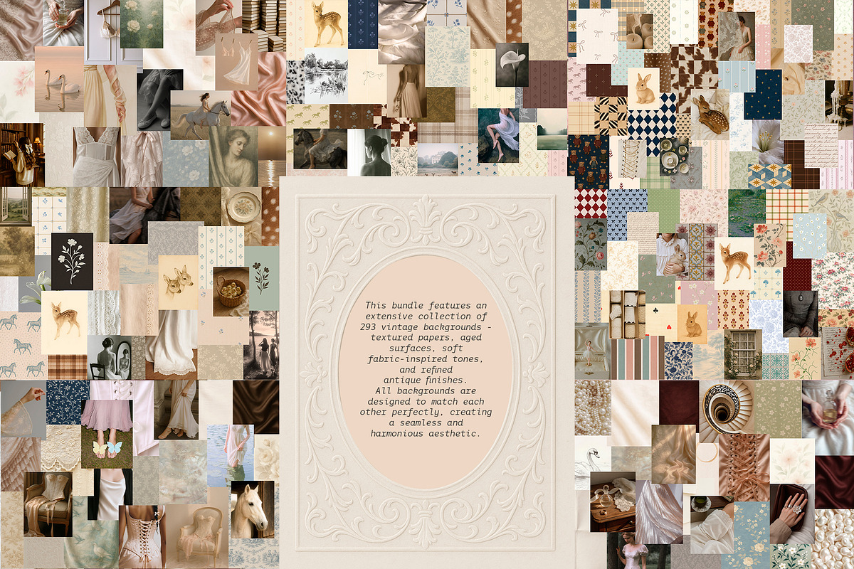 4 in 1: Romantic Archive Bundle, a Texture Graphic by Lidberia (Photo 2 of 9)