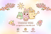Cute Groovy Spring Clipart Bundle, a Seasonal Illustration by Huxmay (Thumbnail 7 of 7)