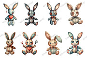 Halloween Voodoo Bunny Doll Clipart, an Illustration by designcity5 (Thumbnail 2 of 5)