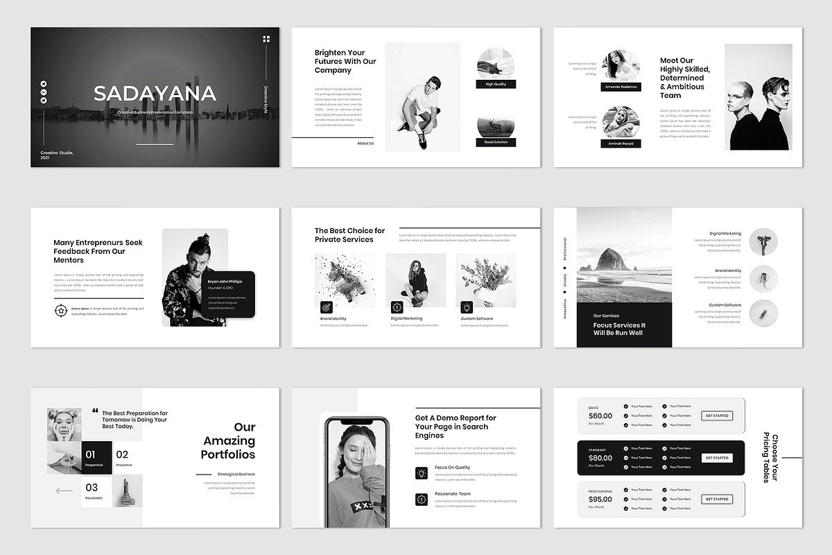 4 in 1 Bundles Pack PPTX Template