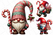 Christmas Candy Cane Icing Gnome, an Illustration by DreamPrint404 (Thumbnail 2 of 4)