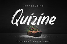 Quizine – Culinary Brush Fonts