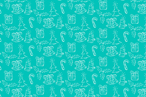Christmas seamless pattern. Vector.