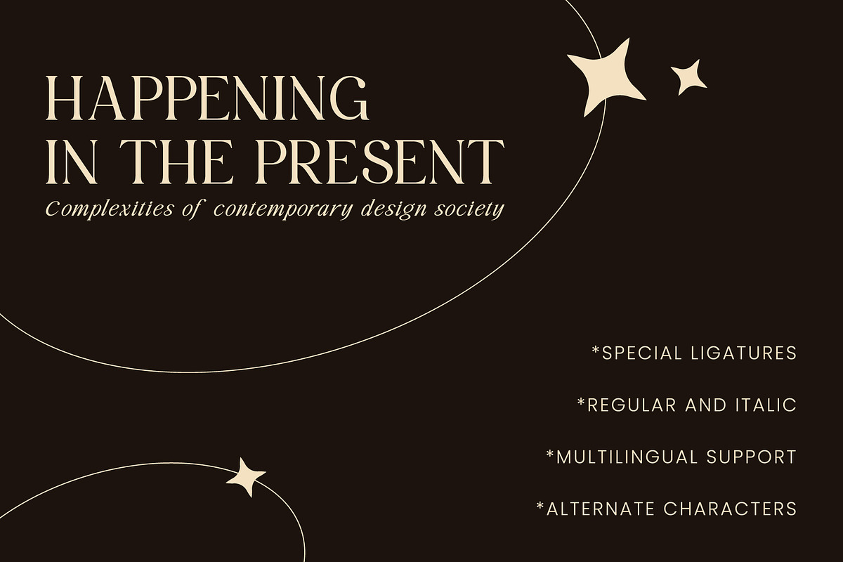 Shows Gracious | Regular + Italic, a Serif Font by roomspace creative lab (Photo 14 of 14)