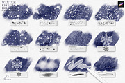 Winter Effects Brushes for Procreate, a Brush Add-On by Julia Dreams (Thumbnail 2 of 4)