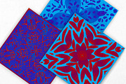 Red and Blue Watercolour Pattern, an Illustration by Pixafied (Thumbnail 3 of 3)
