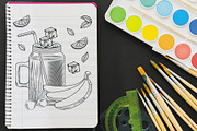 20 Juice Coloring Page, a Food Illustration by Eka Design (Thumbnail 4 of 5)